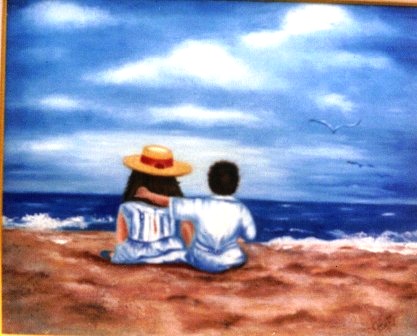 [  Boy and Girl at Beach]